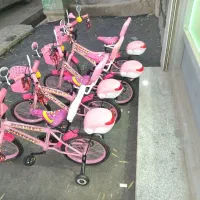 دوچرخه سایز ۱۶ صورتی