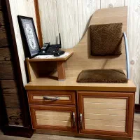 میز تلفن چوبی