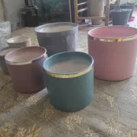 گلدان سرامیکی و لعابی جنس اعلا