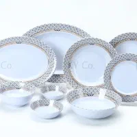 ملامین طرحدار سرویس۲۵پارچه(مارک استاندار،کدبهداشت)