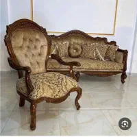 مبل گندمی|مبلمان خانگی و میز عسلی|اصفهان, باغ زرشک|دیوار