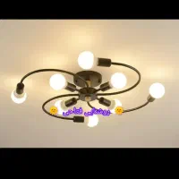 لوستر سقفی مدرن هشت شعله روشنایی فتاحی