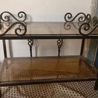 میز آکواریوم فرفروژه و شیشه