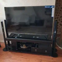 میز تلویزیون شیشه ای مشکی