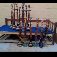 قلیون کافه کوک طرح رخ چوب گردو