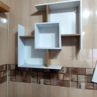 باکس‌های mdf+ شلف های دیواری + پاف + دیوارکوب شیک