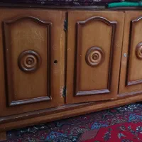 به نام خدا کمد زیر رخت خوابی دوتکه تمیز چوب گردو|جاکفشی، کمد، دراور|یاسوج, |دیوار