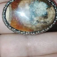 انگشتر عقیق سلیمانی مصور غول پیکر قدیمی|کلکسیون اشیاء عتیقه|اهواز, زیتون کارگری|دیوار