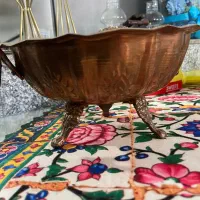 ظرف مسی و جا شمعی|ظروف سرو و پذیرایی|قم, آزادگان|دیوار