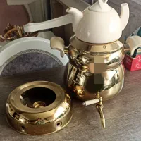 کتری سماوری طلایی وارمردار