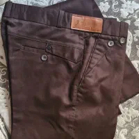 شلوار پارچه ای قهوه ای سایز ۳۸ و ۴۰