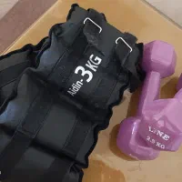 وزنه پا و دمبل