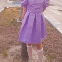 پیراهن عروسکی ساتن دخترانه