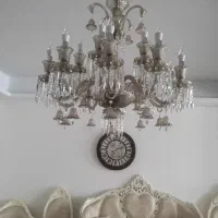 دو عدد لوستر باکارات شامپاین مجموعا ۲۳ شعله