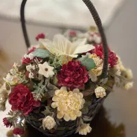 سبد گل مصنوعی|گل مصنوعی|نقده, |دیوار