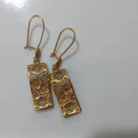 طلا دوجفت گوشواره