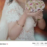 لباس عقد طلایی رنگ با شاین زیاد