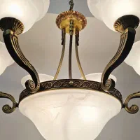 گالری لوسترهای برنز لوکس ست نور(قیمت تماس چت حضور)|لوستر و چراغ آویز|تهران, اقدسیه|دیوار