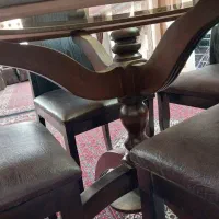 میز غذا خوری چهار نفره چوب|میز و صندلی غذاخوری|بهار, |دیوار