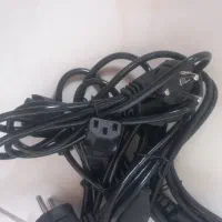 کابل برق سه پین منبع تغذیه کامپیوتر طول 1.8متر