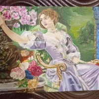 نقاشی رنگ روغن روی بوم ۲۰×۳۰