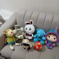 عروسک بچه6عدد بایک توپ