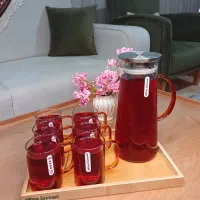 پارچ ولیوان ، استکان و قندان پیرکس اصلی