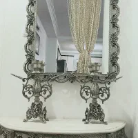 آینه کنسول اصل با صفحه مرمر واقعی