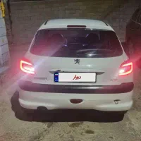 پژو 206 مدل 81 سفید کارخانه|خودرو سواری و وانت|چهارباغ, |دیوار