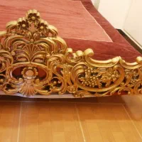 تخت دونفر با چوب راش|تخت و سرویس خواب|شهریار, شهرک وائین|دیوار