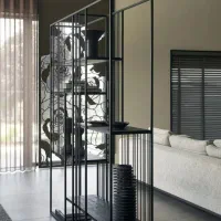 قفسه ، پارتیشن چوب فلز مدرن|کتابخانه، شلف، قفسه‌های دیواری|تهران, پاسداران|دیوار