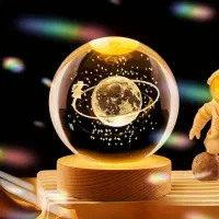 چراغ‌ خواب گوی کریستالی سایز ۵ و ۶ و ۸ و ۱۰ (کادو)