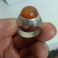 انگشتر عقیق یمنی  کلاه دار معاوضه با پرنده