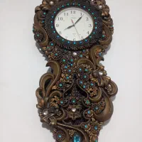 ساعت دیواری طرح فیروزه ای