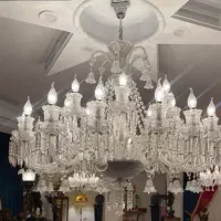 لوستر ۱۸شاخه بلوری باکارا