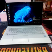 لپ تاپ HP لمسی core i7 نسل شش بسیار زیبا باتری نو
