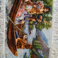 تابلو فرش دستباف ابریشم