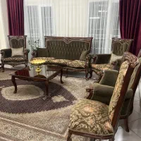 مبلمان استیل و غذاخوری چوب بسیار با کیفیت