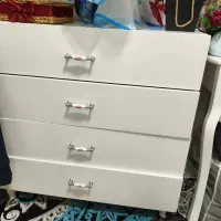 تختواب دونفر میز ارایش و دراور با پرده و کتیبه|تخت و سرویس خواب|کیاشهر, |دیوار