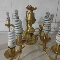 لوستر چهار شاخه با لامپ|لوستر و چراغ آویز|خرم‌آباد, |دیوار