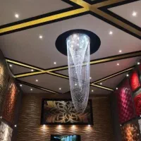 لوستر الماس. کریستالی بهار بلند دوبلکسی. AC light|لوستر و چراغ آویز|تهران, سنگلج (شاپور)|دیوار