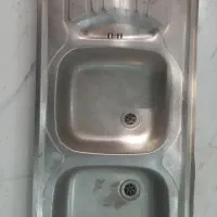 سینک روکار   استیل  سایز  ۱۲۰ × ۵۰|آب‌چکان و نظم‌دهنده ظروف|تهران, شهرک طالقانی|دیوار