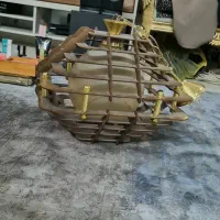 لوستر چوبی نونو|لوستر و چراغ آویز|تهران, مسعودیه|دیوار