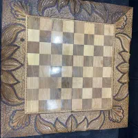 تخته نرد لوکس چوب گردو اورجینال