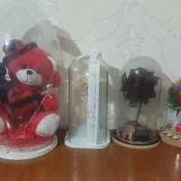گل مصنوعی داخل شیشه