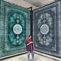 فرش آبی فیروزه‌ای طرح سالاری 1200شانه کد ۱۲۳۴۱|فرش|شیراز, عادل آباد|دیوار