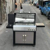 باربیکیو محفظه استیل کابینت دار پلوپز دار کباب پز|اجاق گاز و لوازم برقی پخت‌وپز|تهران, شوش|دیوار