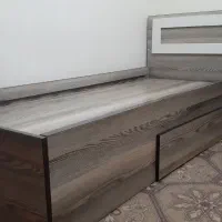 تخت تک نفره جنس mdf  با تشک