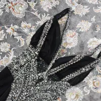 لباس مجلسی ساتن آمریکایی کار شده