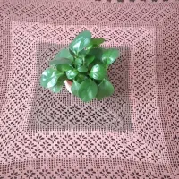 رومیزی قلاب بافی با نخ مرسریزه|پرده، رانر، رومیزی|رشت, جانبازان|دیوار